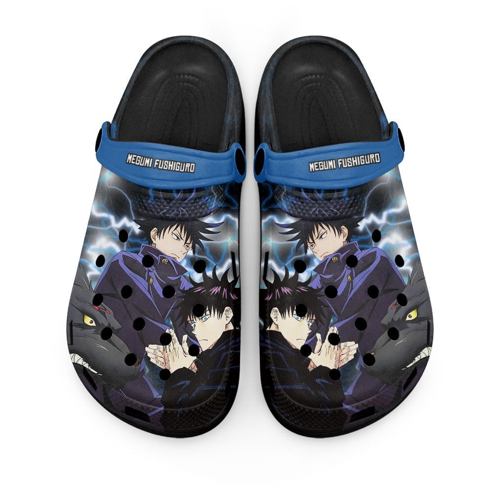 Megumi Fushiguro Jujutsu Kaisen Anime Crocs Crocband Clogs Shoes Comfortable For Men Women and Kids