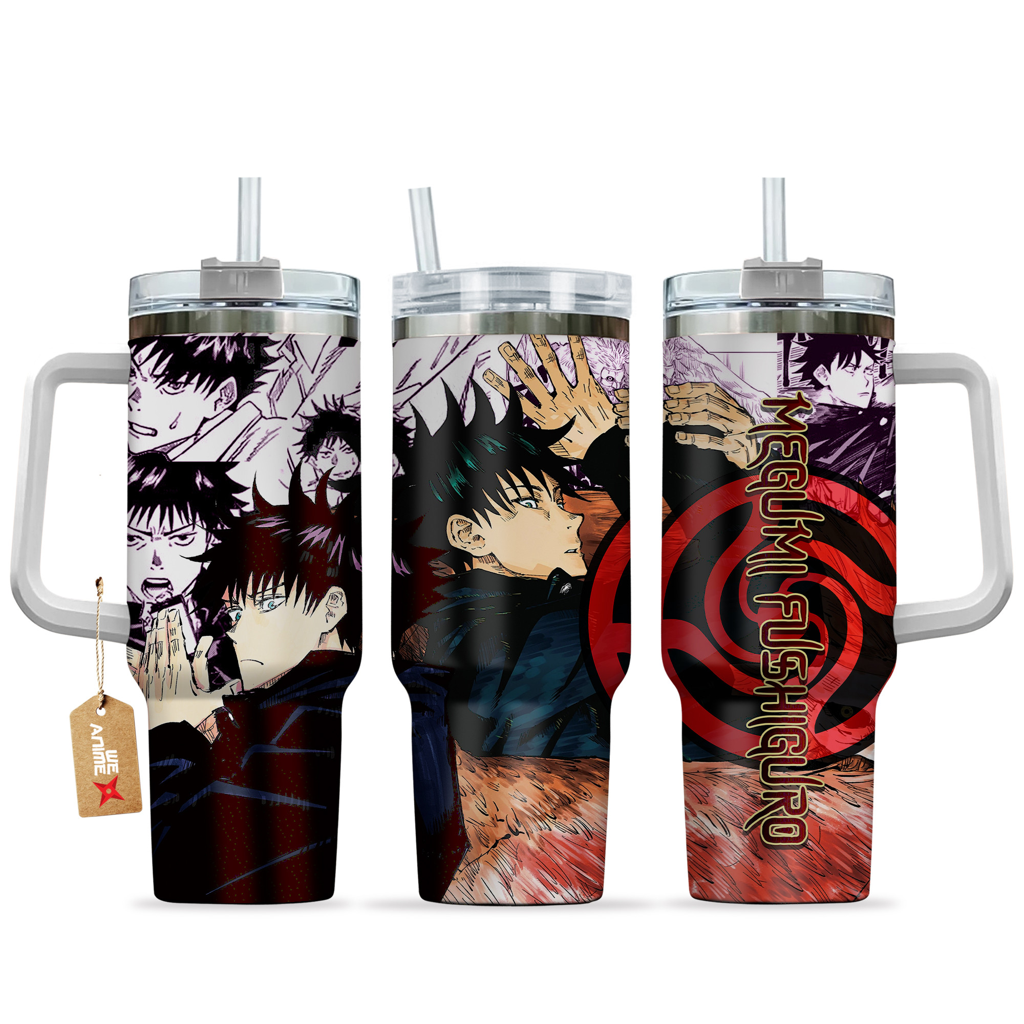 Megumi Fushiguro Jujutsu Kaisen Anime Custom Stanley Cup 40 oz 30 oz Tumbler With HandleTVC2301154
