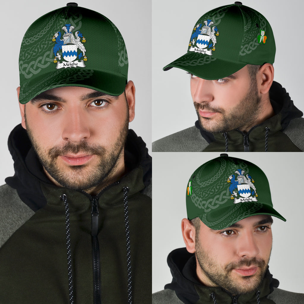 Meighe Coat Of Arms - Irish Family Crest St Patrick's Day Hat Classic Cap Trucker Hats Custom Hats Gifts For Men & Women