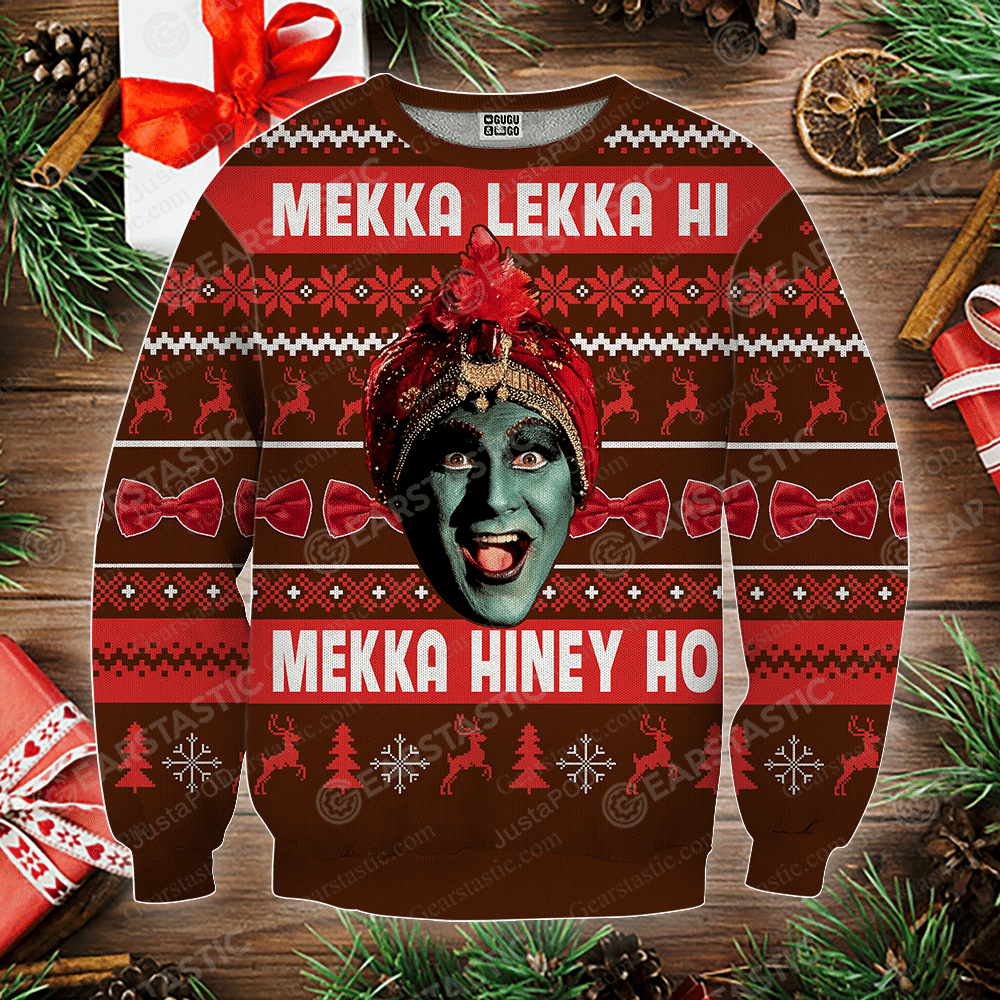Mekka Lekka Hi Mekka Hiney Ho Ugly Christmas Sweater Adult 3D Funny Matching for family