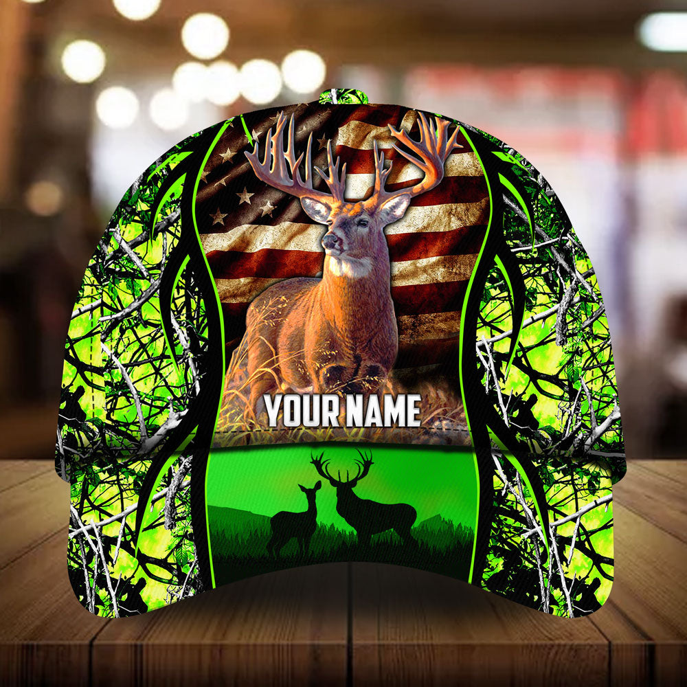 Melandrach Presna Deer Hunting Hats 3D Multicolored Camo Personalized Trucker Hats Custom Hats Gifts For Men & Women