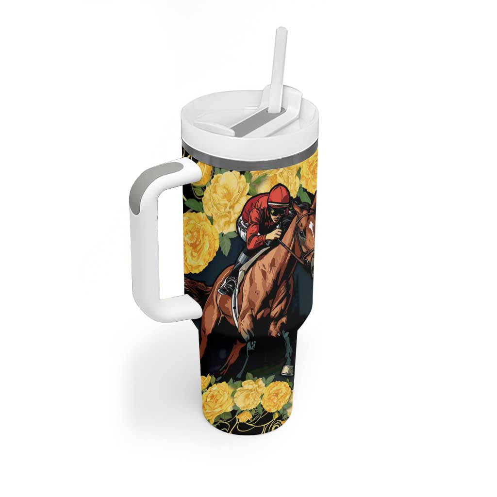 Melbourne Horse Racing Yellow Roses – Ready Set Gallop! Custom Stanley Cup 40 oz 30 oz Tumbler With HandleTVC2301326 - Image 3