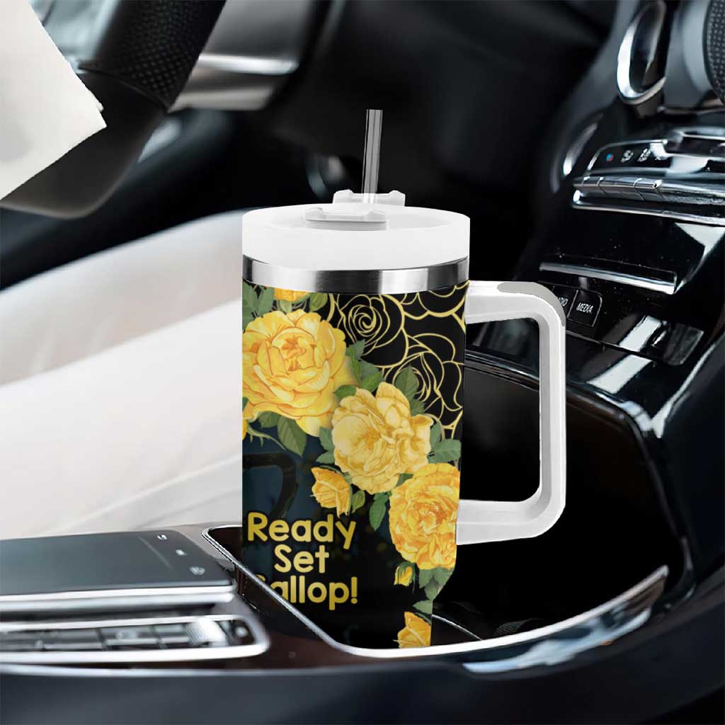 Melbourne Horse Racing Yellow Roses – Ready Set Gallop! Custom Stanley Cup 40 oz 30 oz Tumbler With HandleTVC2301326 - Image 8