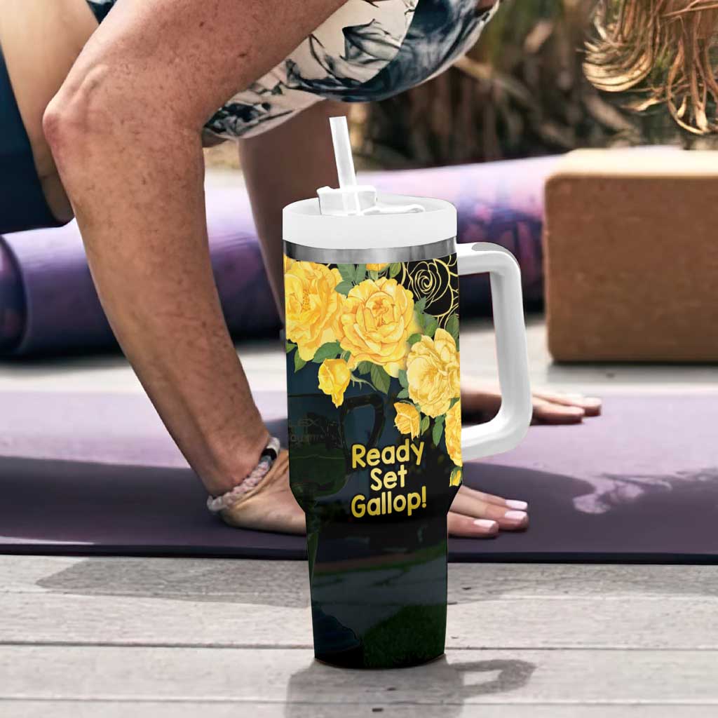 Melbourne Horse Racing Yellow Roses – Ready Set Gallop! Custom Stanley Cup 40 oz 30 oz Tumbler With HandleTVC2301326 - Image 6