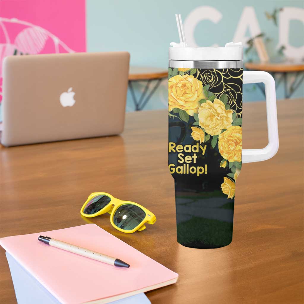 Melbourne Horse Racing Yellow Roses – Ready Set Gallop! Custom Stanley Cup 40 oz 30 oz Tumbler With HandleTVC2301326 - Image 5