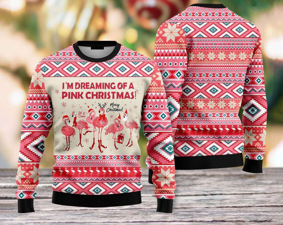 Mele Kalikimaka Flamingo Christmas Ugly 3D, Meme Ugly Christmas Sweater 3D