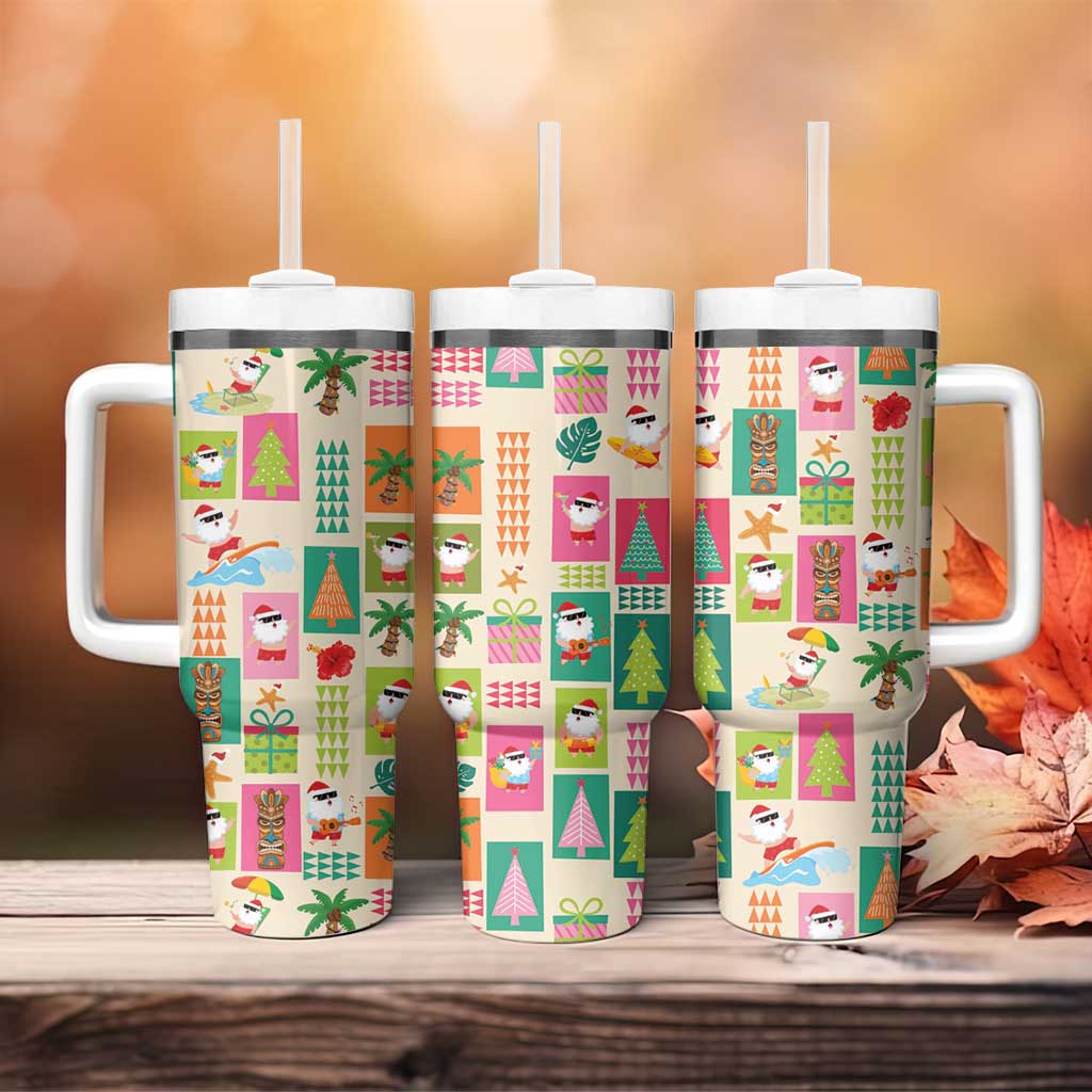 Mele Kalikimaka Hawaii Christmas Funny Santan Hippie Custom Stanley Cup 40 oz 30 oz Tumbler With HandleTVC2301361 - Image 4