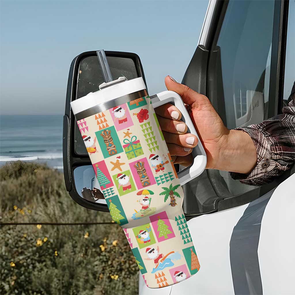 Mele Kalikimaka Hawaii Christmas Funny Santan Hippie Custom Stanley Cup 40 oz 30 oz Tumbler With HandleTVC2301361 - Image 7