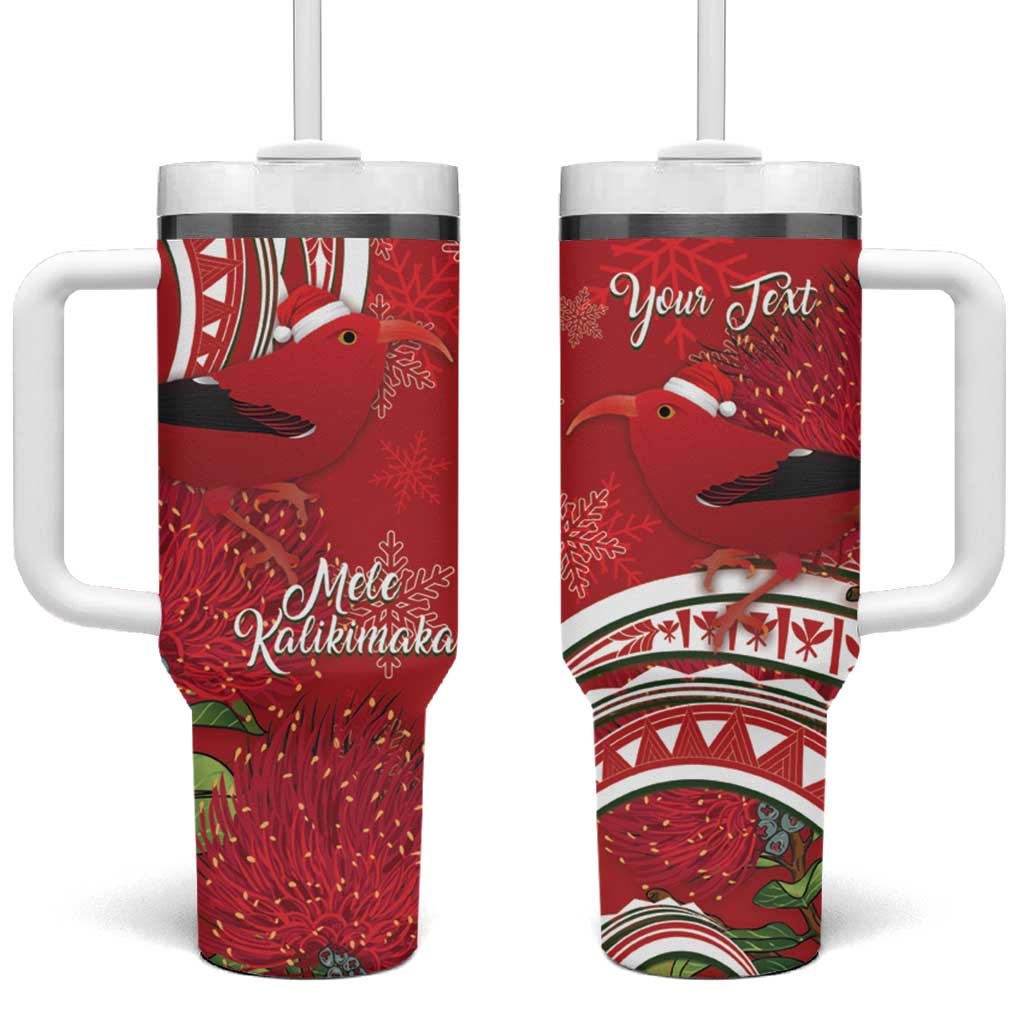 Mele Kalikimaka Hawaii Iâ€™iwi Bird With Ohia Lehua Red Color Custom Stanley Cup 40 oz 30 oz Tumbler With HandleTVC2301358