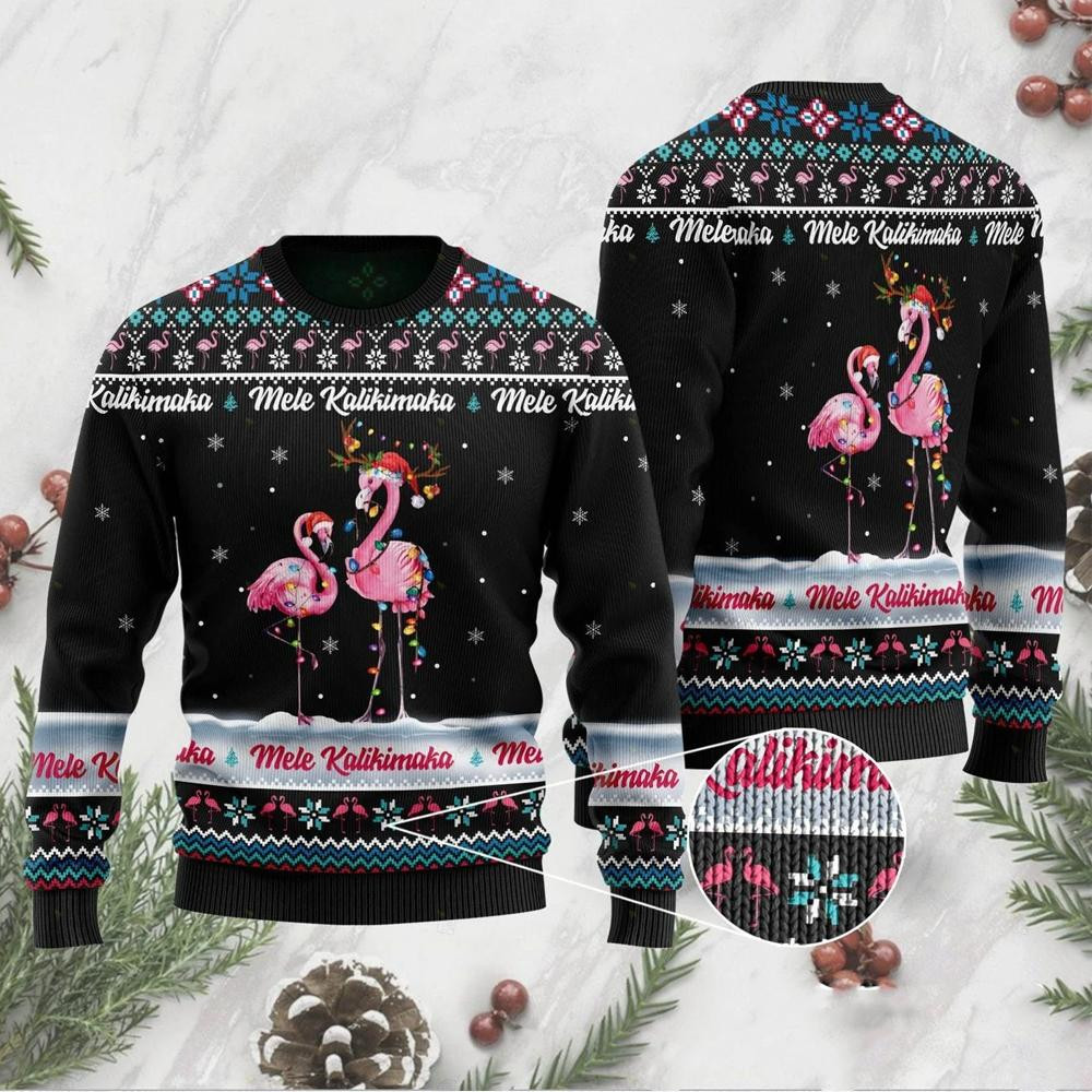Mele Kalikimaka Ugly Christmas Sweater Adult 3D Funny Matching for family