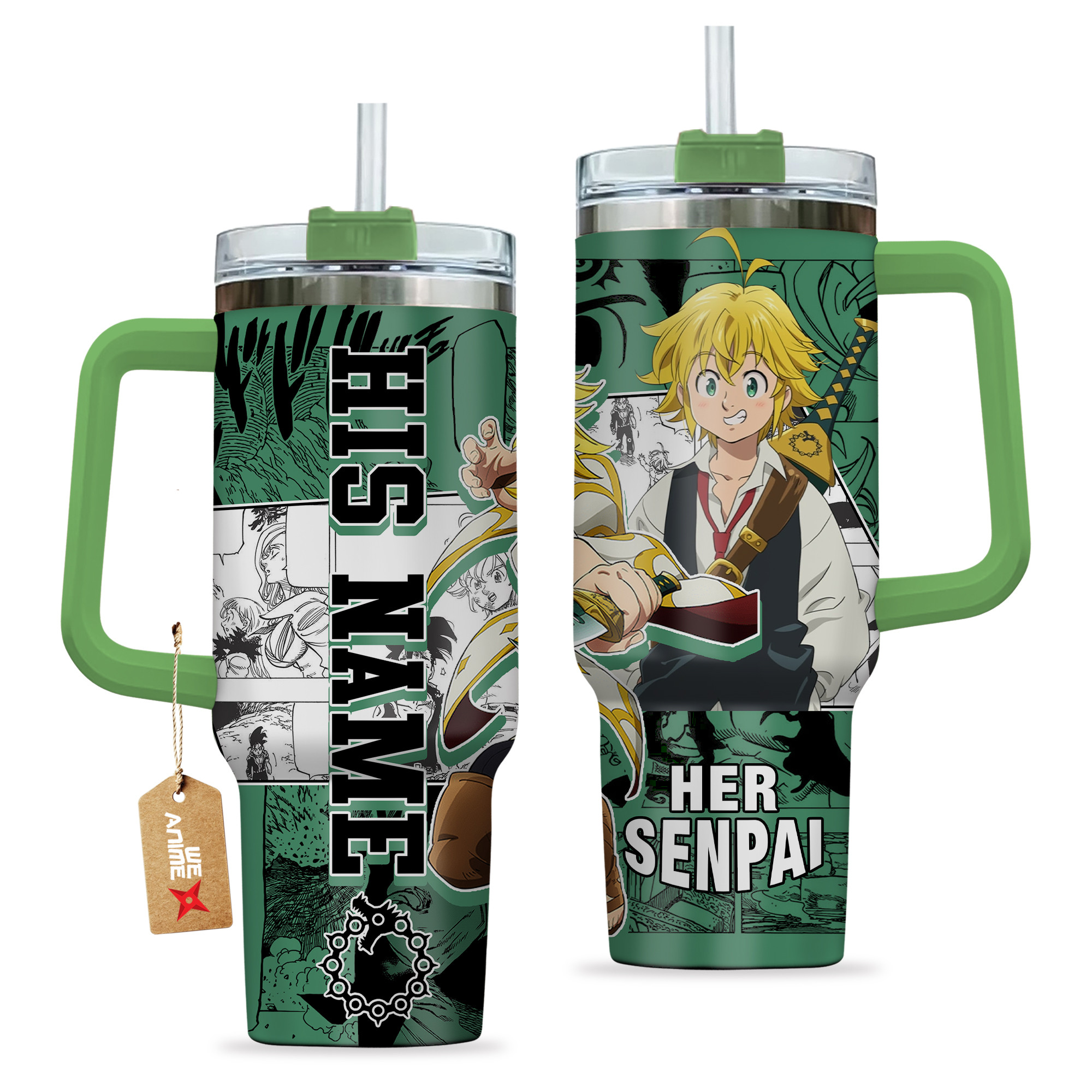 Meliodas The Seven Deadly Sins Anime Custom Stanley Cup 40 oz 30 oz Tumbler With HandleTVC2301134 - Image 2
