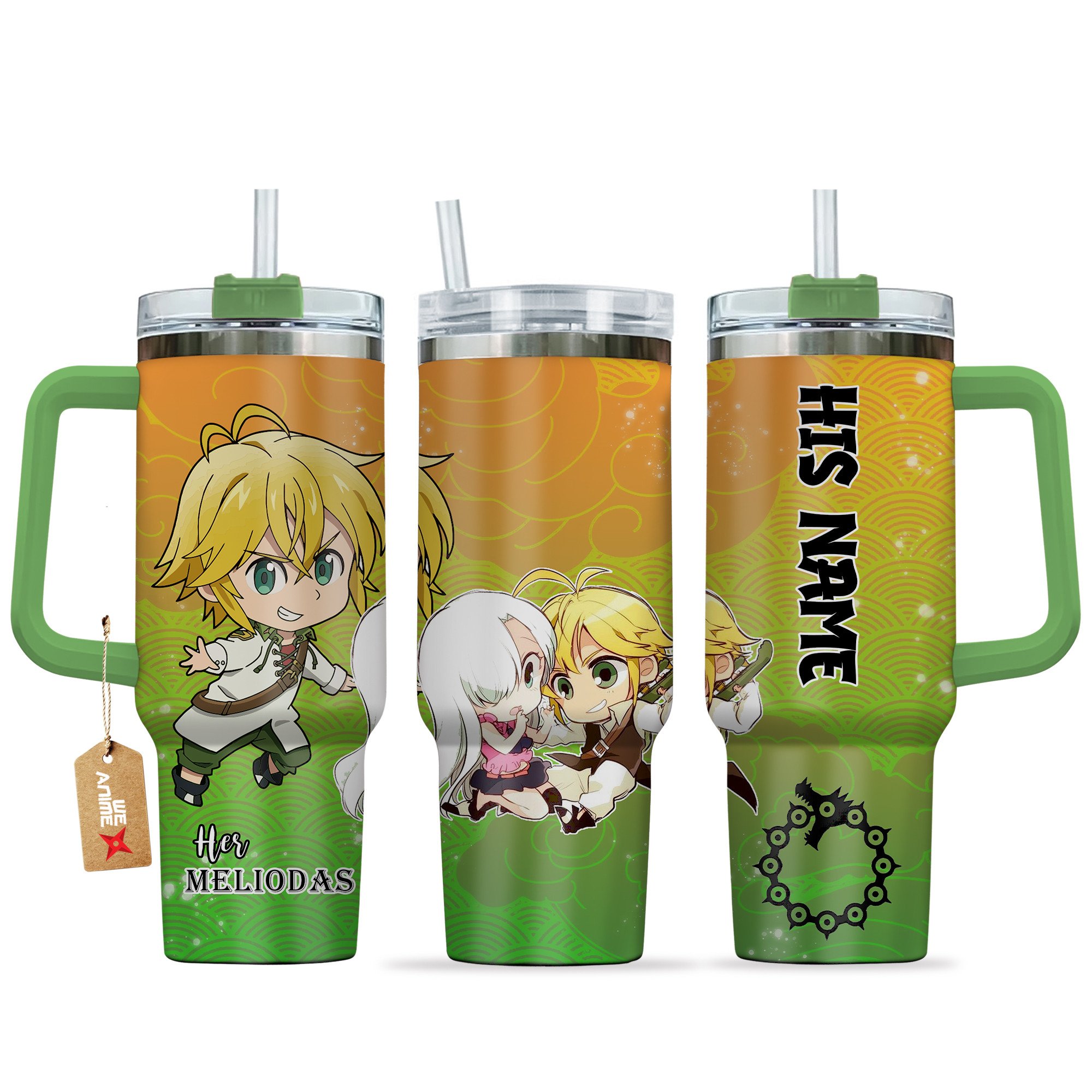 Meliodas The Seven Deadly Sins Anime Valentine Custom Stanley Cup 40 oz 30 oz Tumbler With HandleTVC2301166