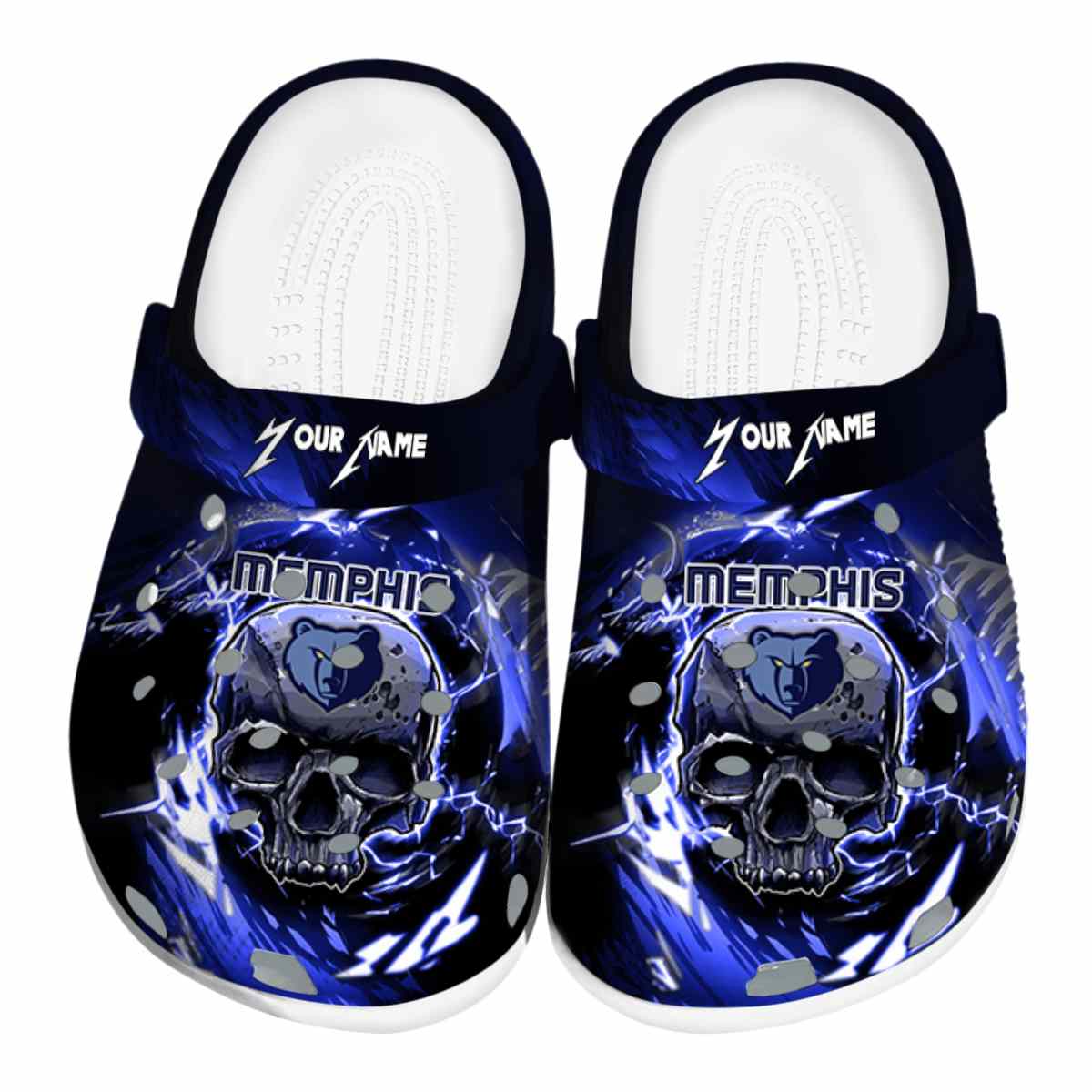 Memphis Grizzlies NBA Sport Crocs Crocband Clogs Shoes Comfortable For Men Women and Kids