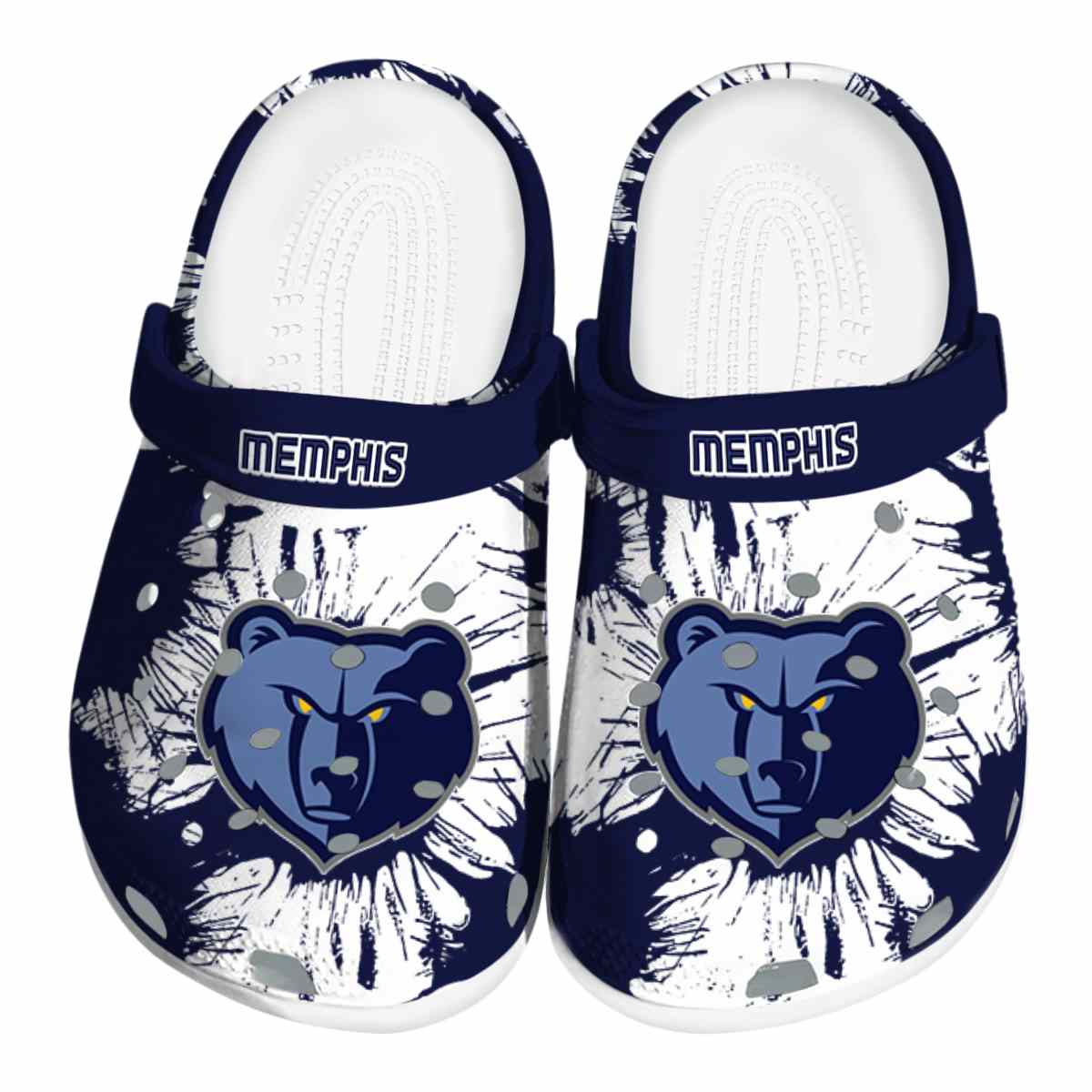 Memphis Grizzlies NBA Sport Crocs Crocband Clogs Shoes Comfortable For Men Women and Kids