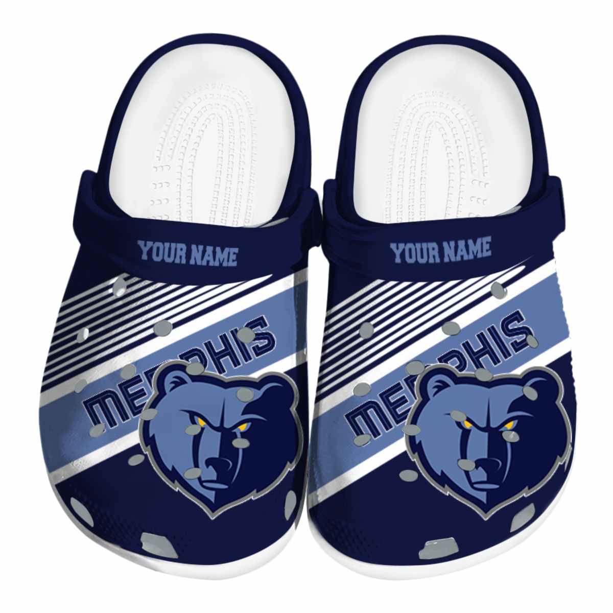Memphis Grizzlies NBA Sport Crocs Crocband Clogs Shoes Comfortable For Men Women and Kids