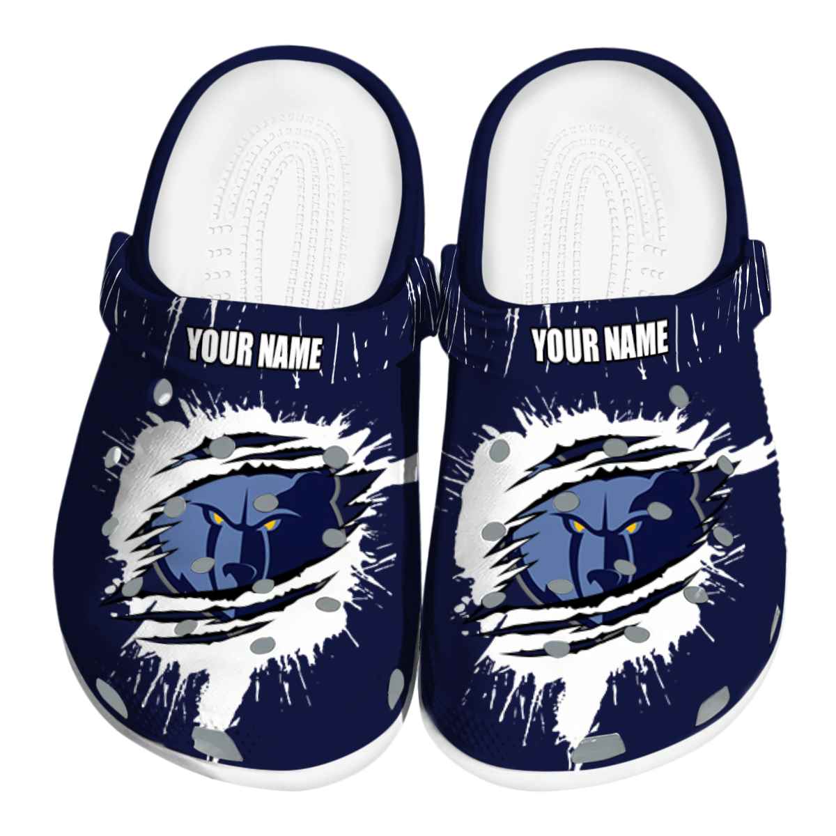 Memphis Grizzlies NBA Sport Crocs Crocband Clogs Shoes Comfortable For Men Women and Kids