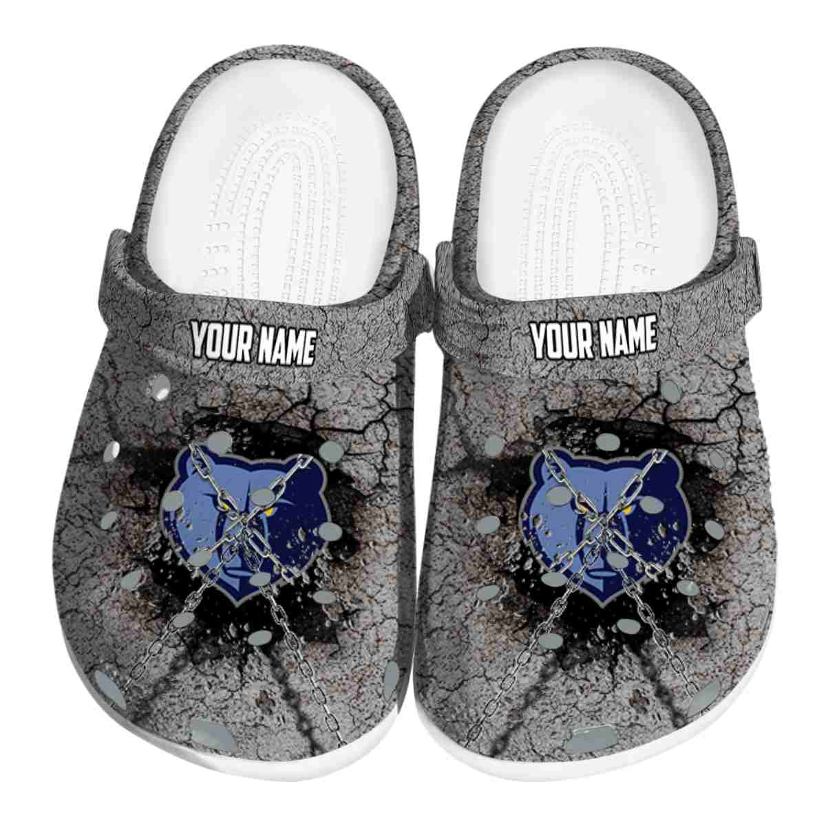Memphis Grizzlies NBA Sport Crocs Crocband Clogs Shoes Comfortable For Men Women and Kids