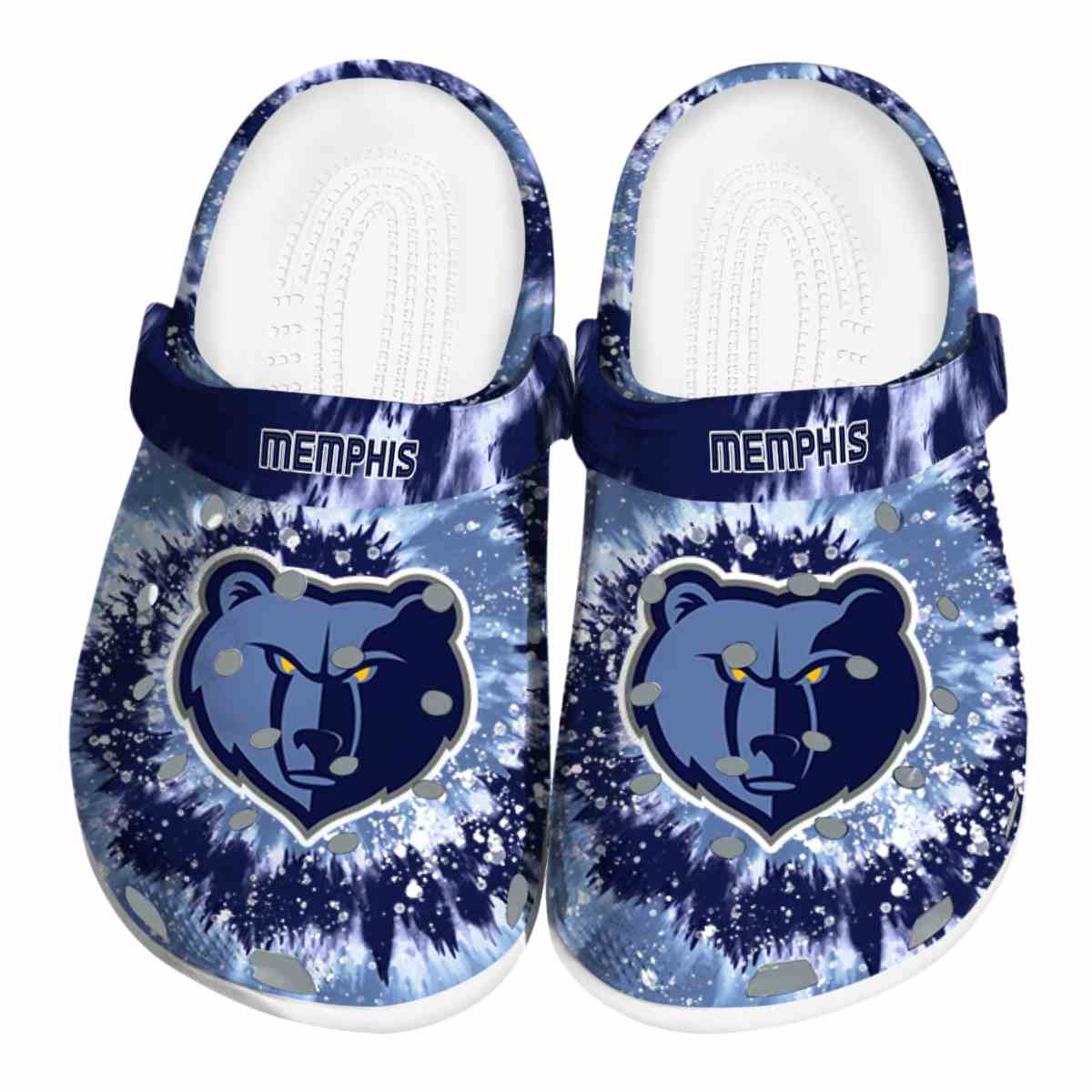 Memphis Grizzlies NBA Sport Crocs Crocband Clogs Shoes Comfortable For Men Women and Kids