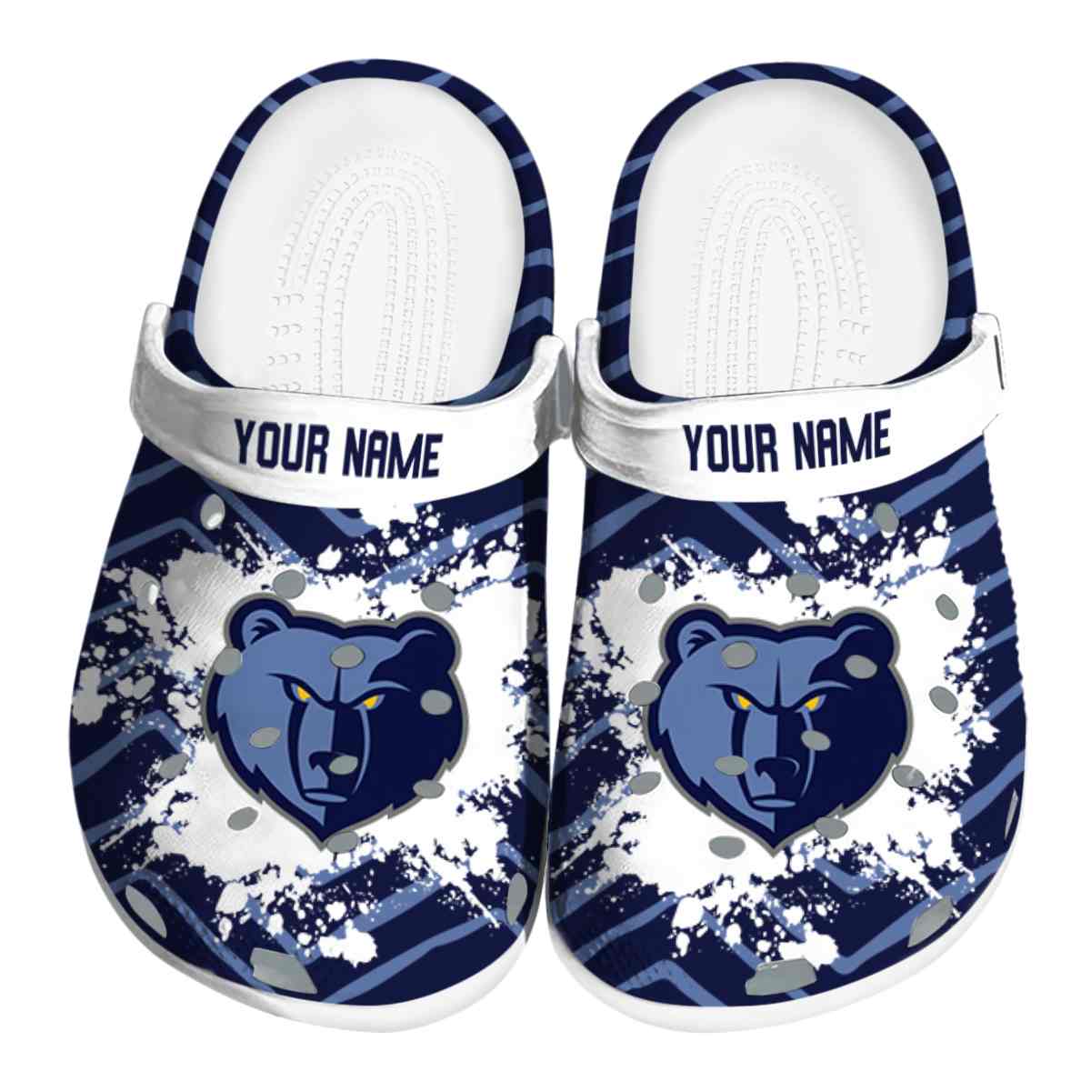 Memphis Grizzlies NBA Sport Crocs Crocband Clogs Shoes Comfortable For Men Women and Kids