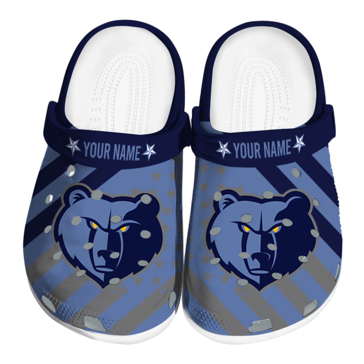 Memphis Grizzlies NBA Sport Crocs Crocband Clogs Shoes Comfortable For Men Women and Kids