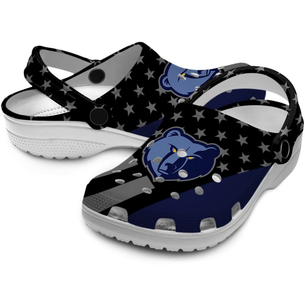 Memphis Grizzlies Stellar Stripes Theme ClogTVC1801708 - Image 3