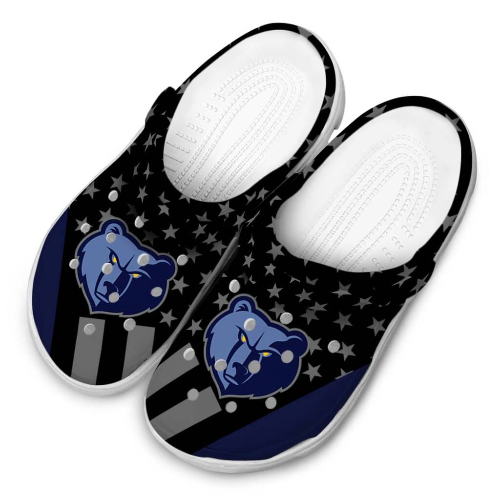 Memphis Grizzlies Stellar Stripes Theme ClogTVC1801708 - Image 4