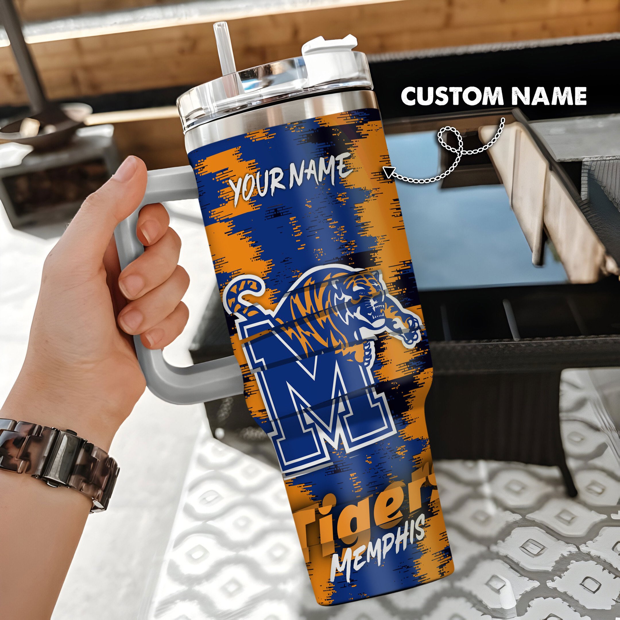 Memphis Tigers NCAA Custom Stanley Cup 40 oz 30 oz Tumbler With HandleTVC230110
