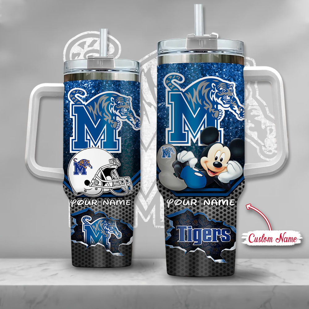 Memphis Tigers NCAA Mickey Mouse Custom Stanley Cup 40 oz 30 oz Tumbler With HandleTVC230119