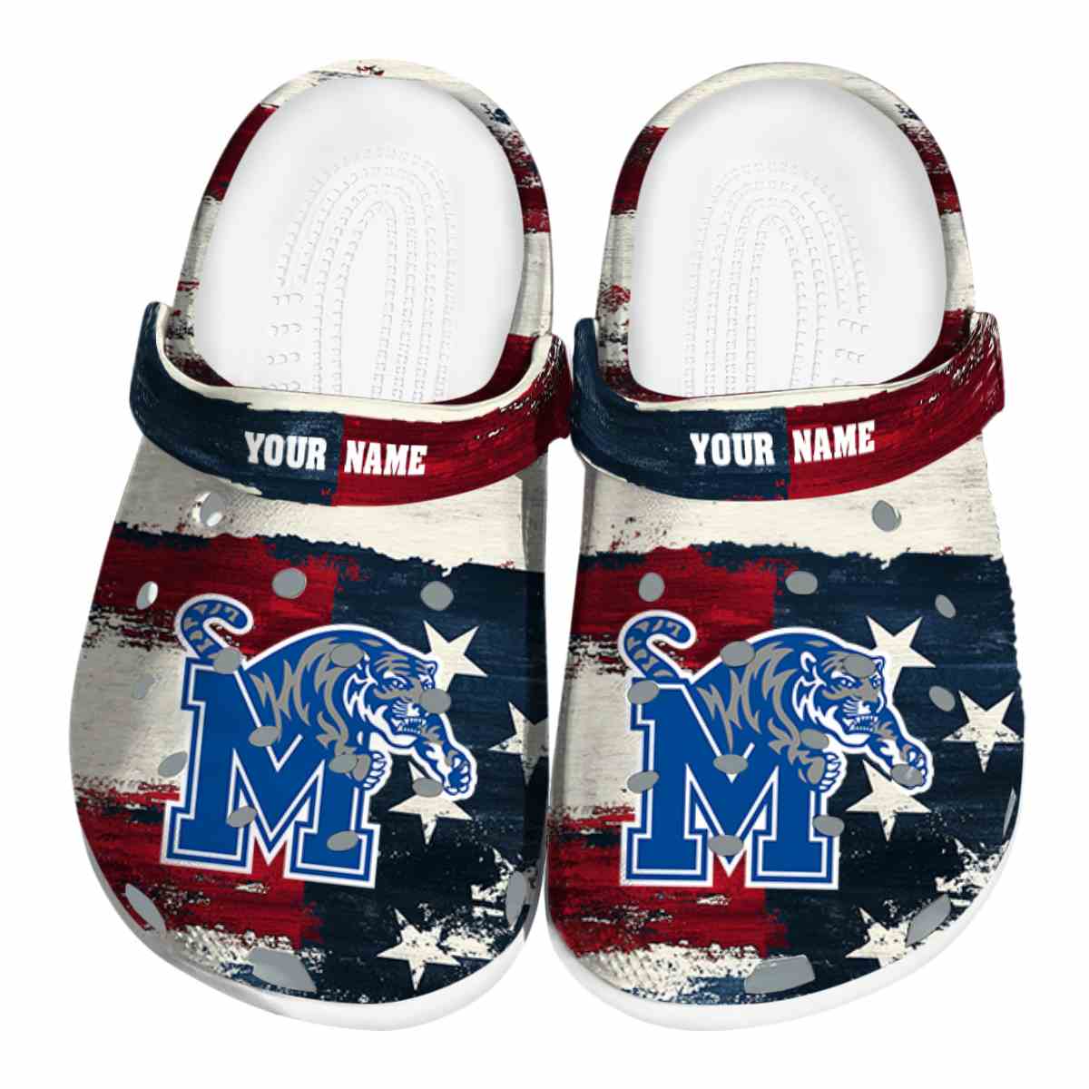 Memphis Tigers NCAA Sport Crocs Crocband Clogs Shoes Comfortable For Men Women and Kids