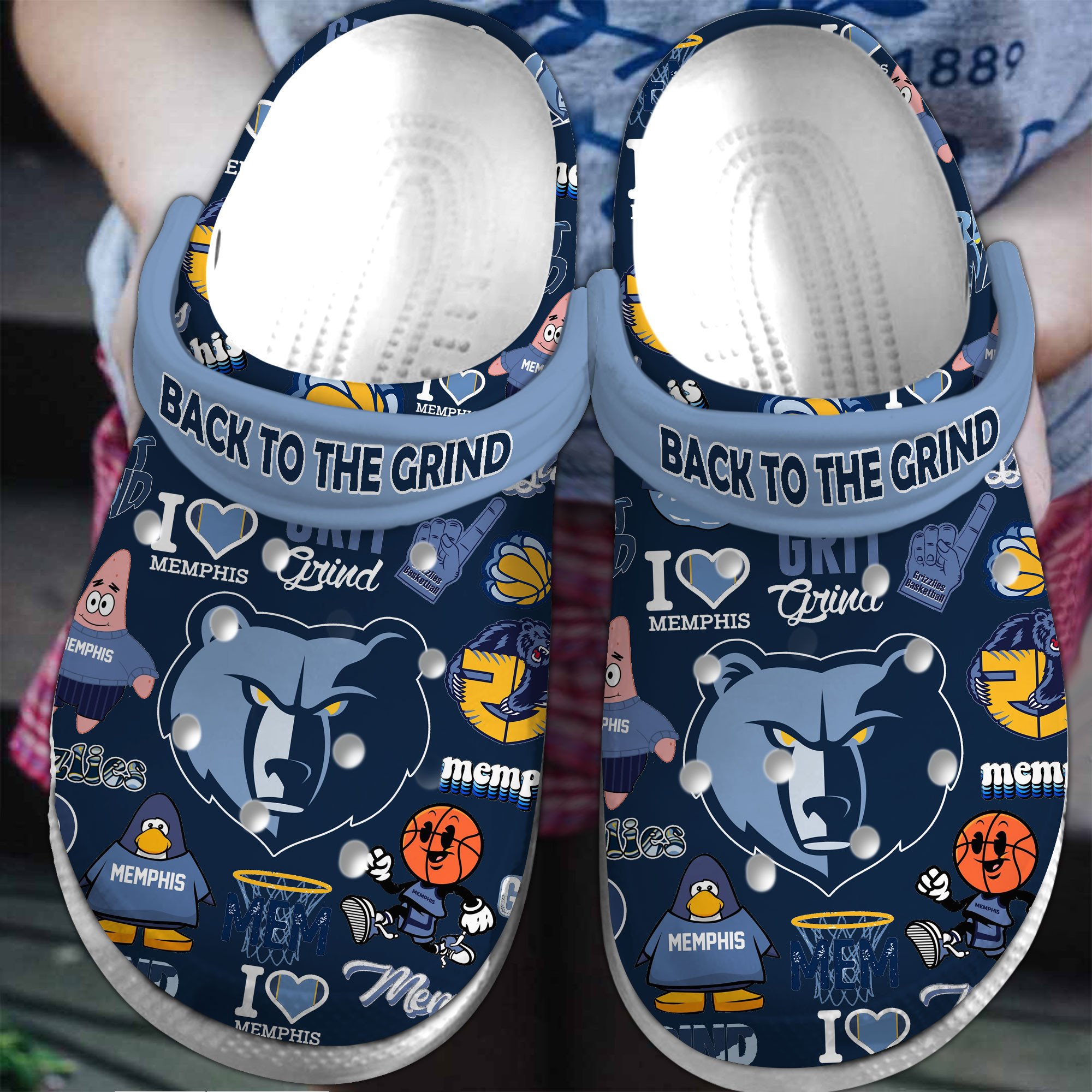 Memphis Tigers NCAA Sport Crocs Crocband Clogs Shoes Comfortable For Men Women and Kids