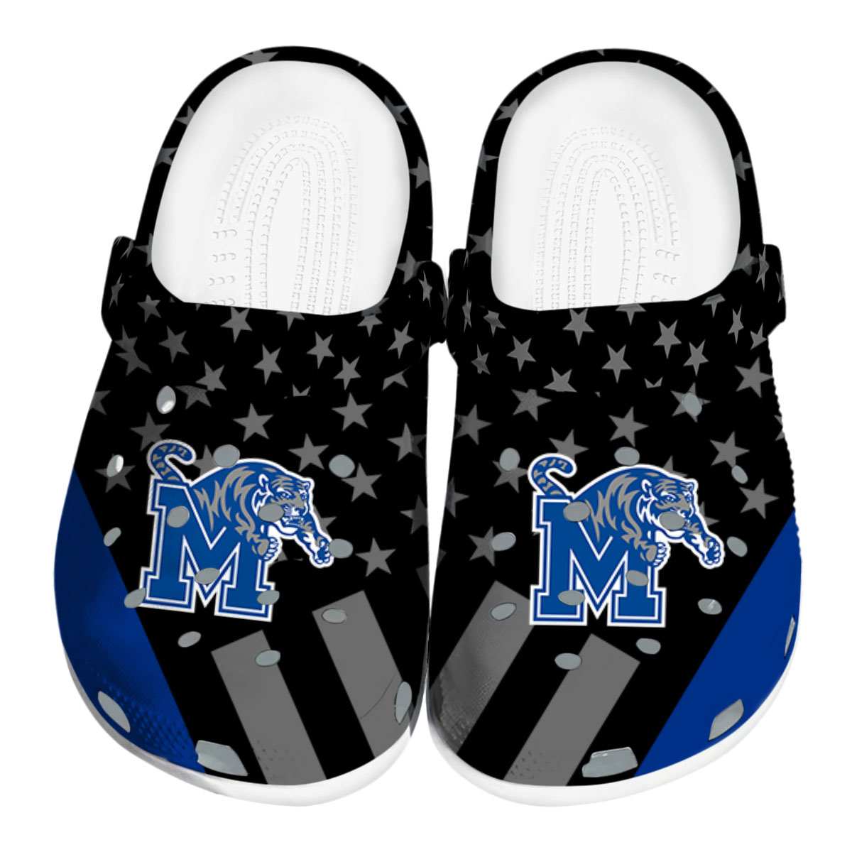 Memphis Tigers NCAA Sport Crocs Crocband Clogs Shoes Comfortable For Men Women and Kids
