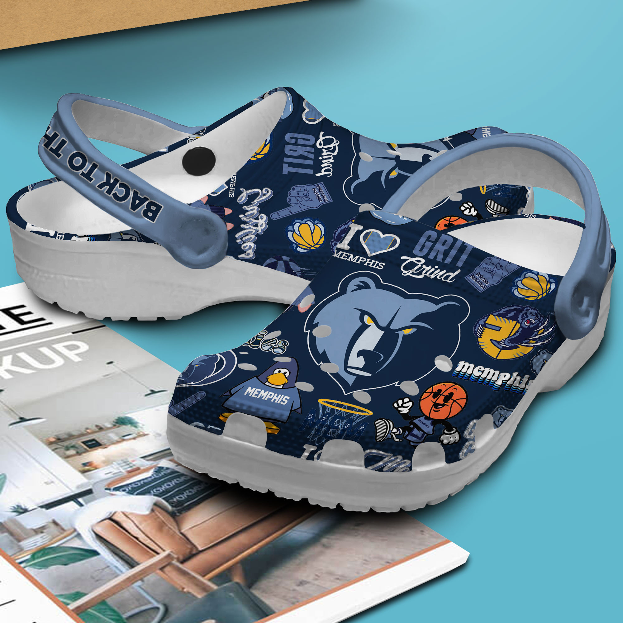 Memphis Tigers NCAA Sport Crocs Crocband Clogs Shoes Comfortable For Men Women and Kids - Image 2