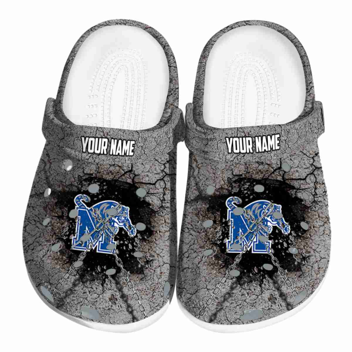 Memphis Tigers NCAA Sport Crocs Crocband Clogs Shoes Comfortable For Men Women and Kids