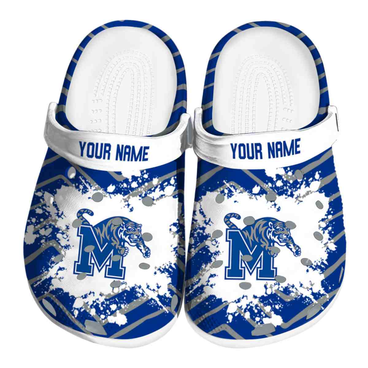 Memphis Tigers NCAA Sport Crocs Crocband Clogs Shoes Comfortable For Men Women and Kids
