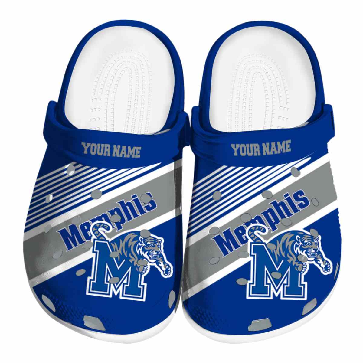 Memphis Tigers NCAA Sport Crocs Crocband Clogs Shoes Comfortable For Men Women and Kids
