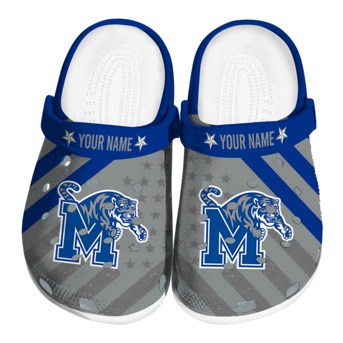 Memphis Tigers NCAA Sport Crocs Crocband Clogs Shoes Comfortable For Men Women and Kids