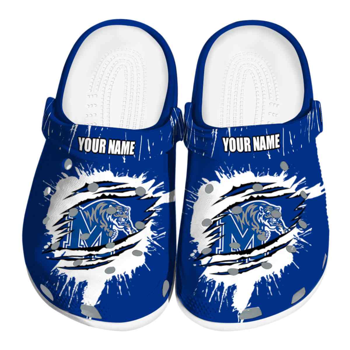 Memphis Tigers NCAA Sport Crocs Crocband Clogs Shoes Comfortable For Men Women and Kids