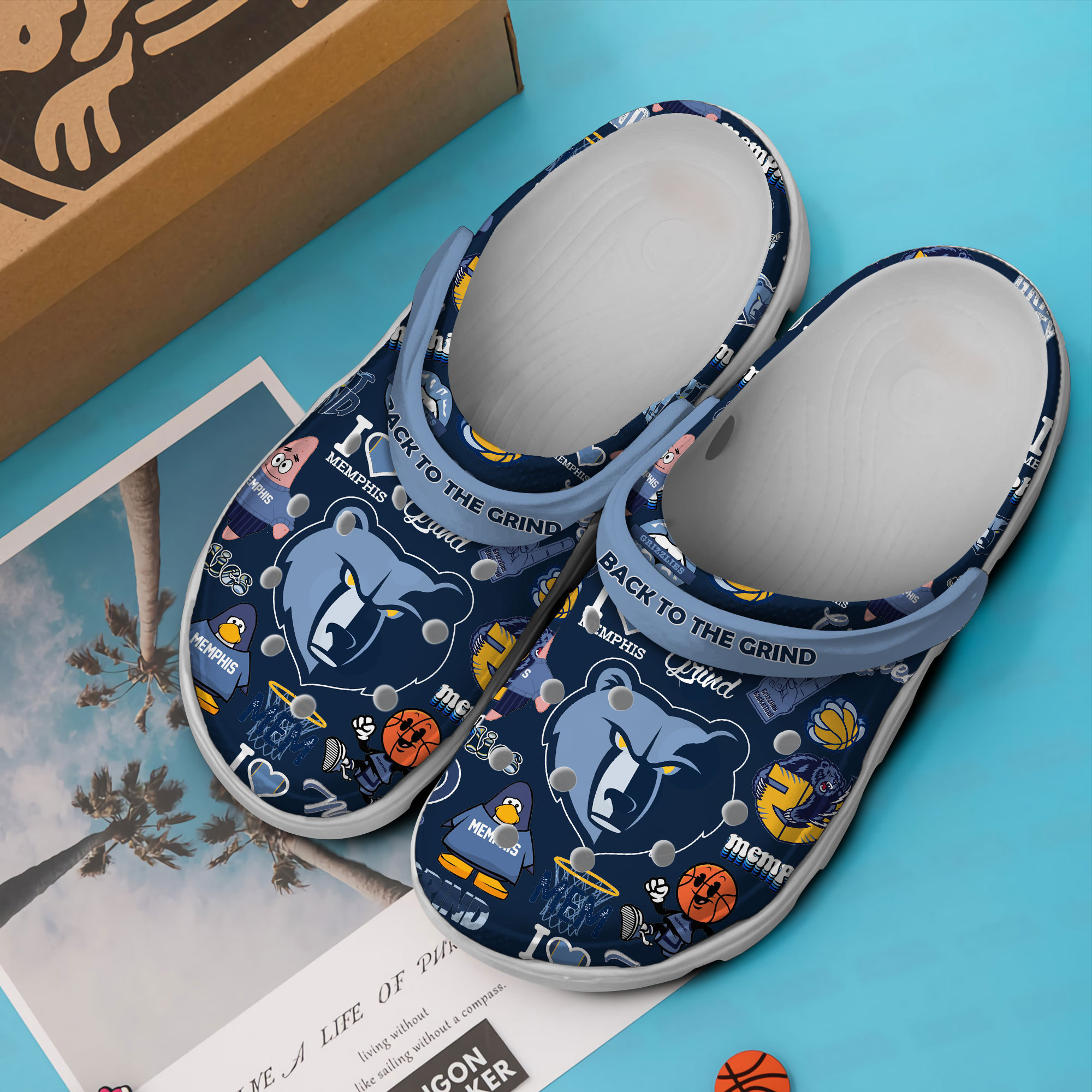 Memphis Tigers NCAA Sport Crocs Crocband Clogs Shoes Comfortable For Men Women and Kids - Image 3