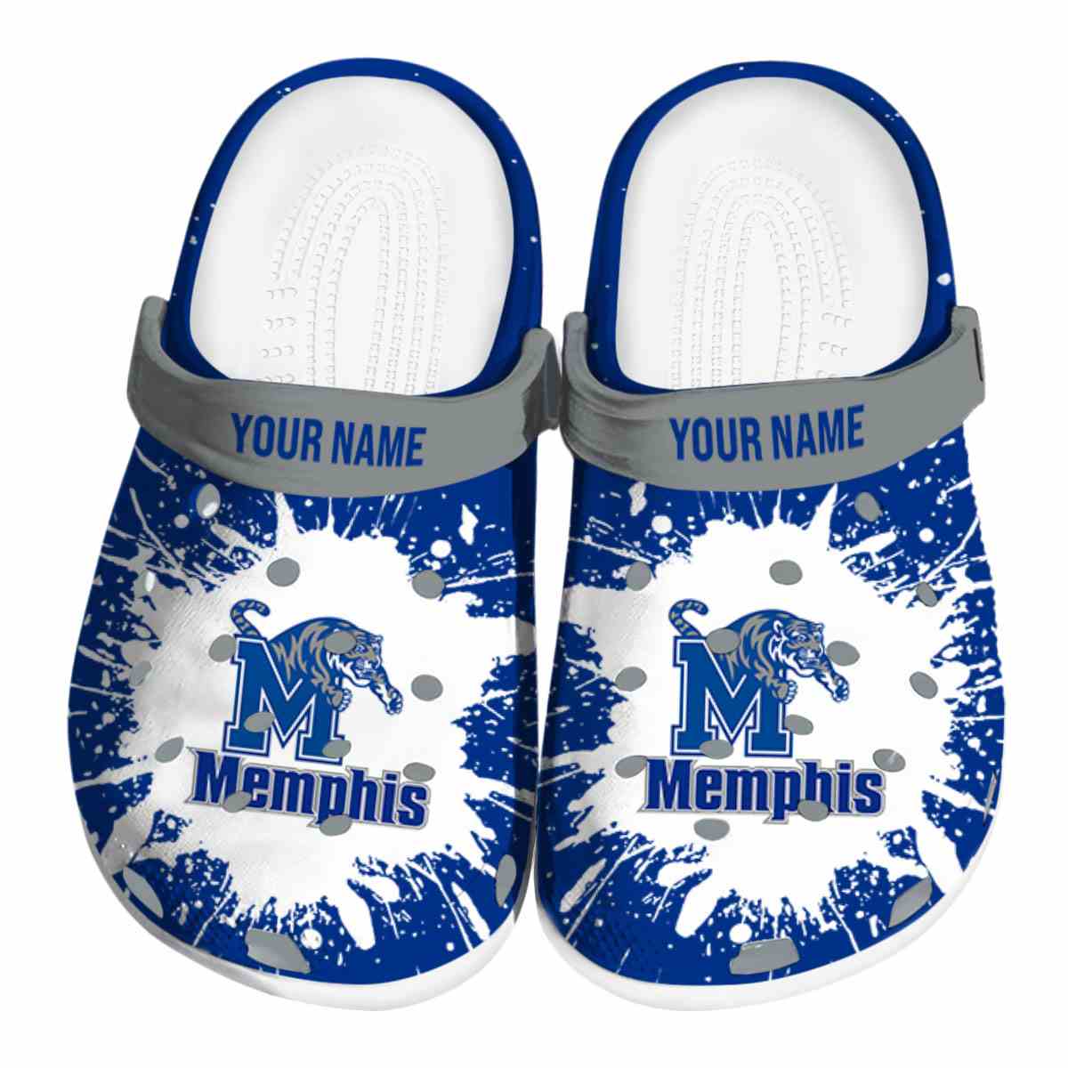 Memphis Tigers NCAA Sport Crocs Crocband Clogs Shoes Comfortable For Men Women and Kids