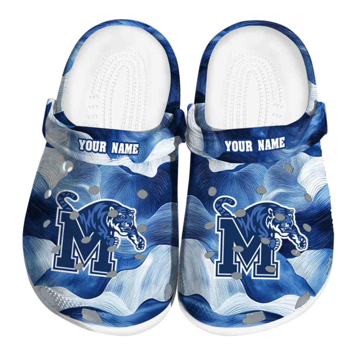 Memphis Tigers NCAA Sport Crocs Crocband Clogs Shoes Comfortable For Men Women and Kids