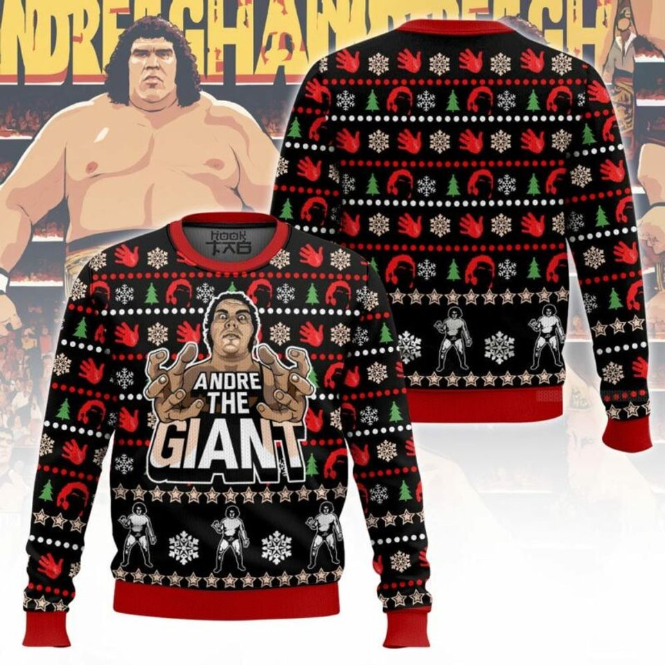 Men's Andre The Giant Ugly Sweater Is Simple Stylish Versatile Breathable