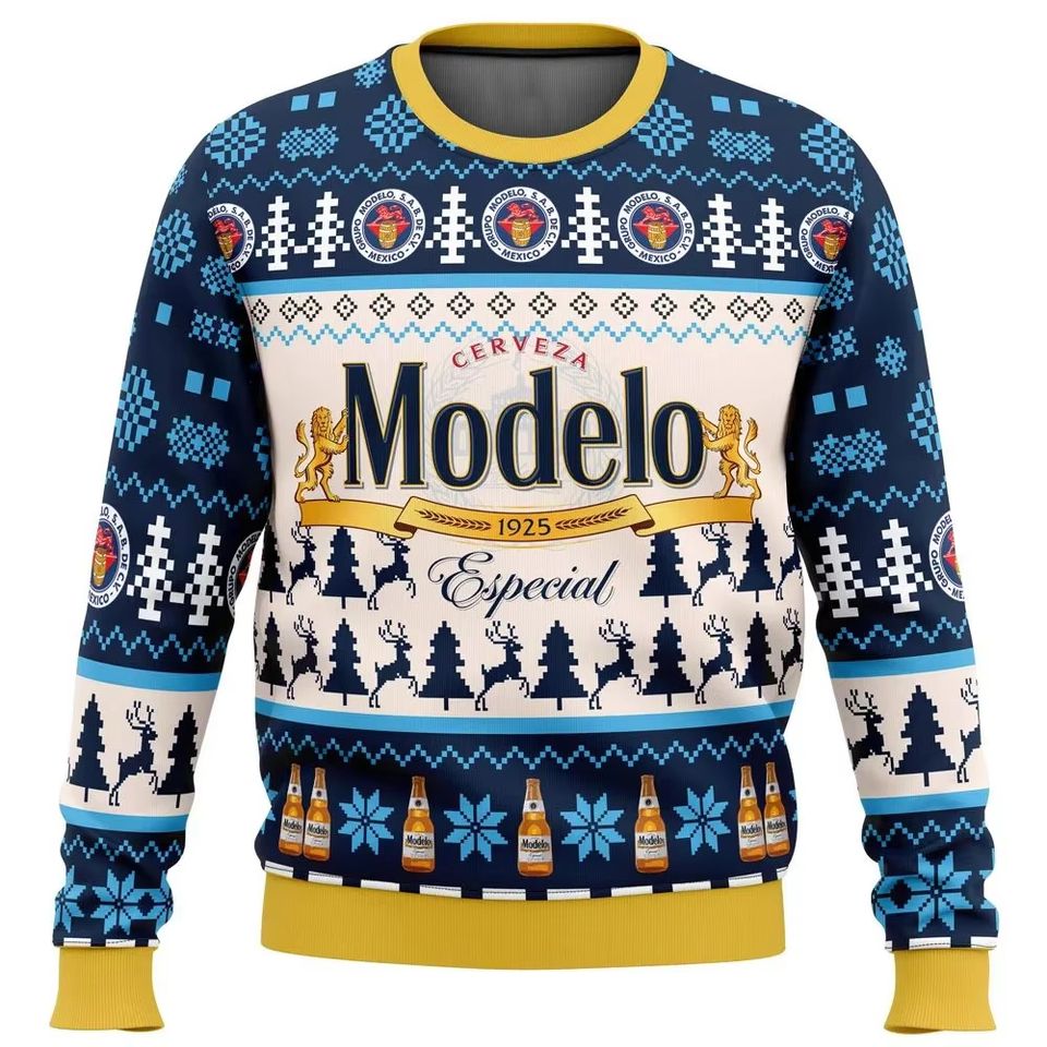 Men's beer special models, Christmas ugly sweaters, Santa Claus sweaters