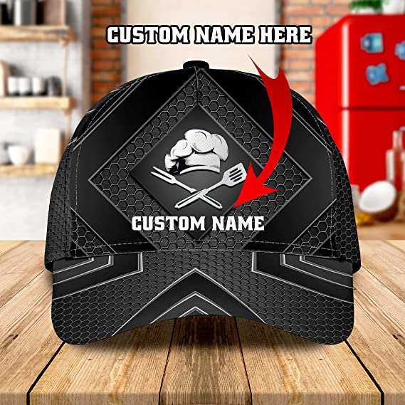 Men's Chef Customized Print Hat for Who Loves Cooking Mens WoMen's 3D classic cap Trucker Hats Custom Hats Gifts For Men & Women