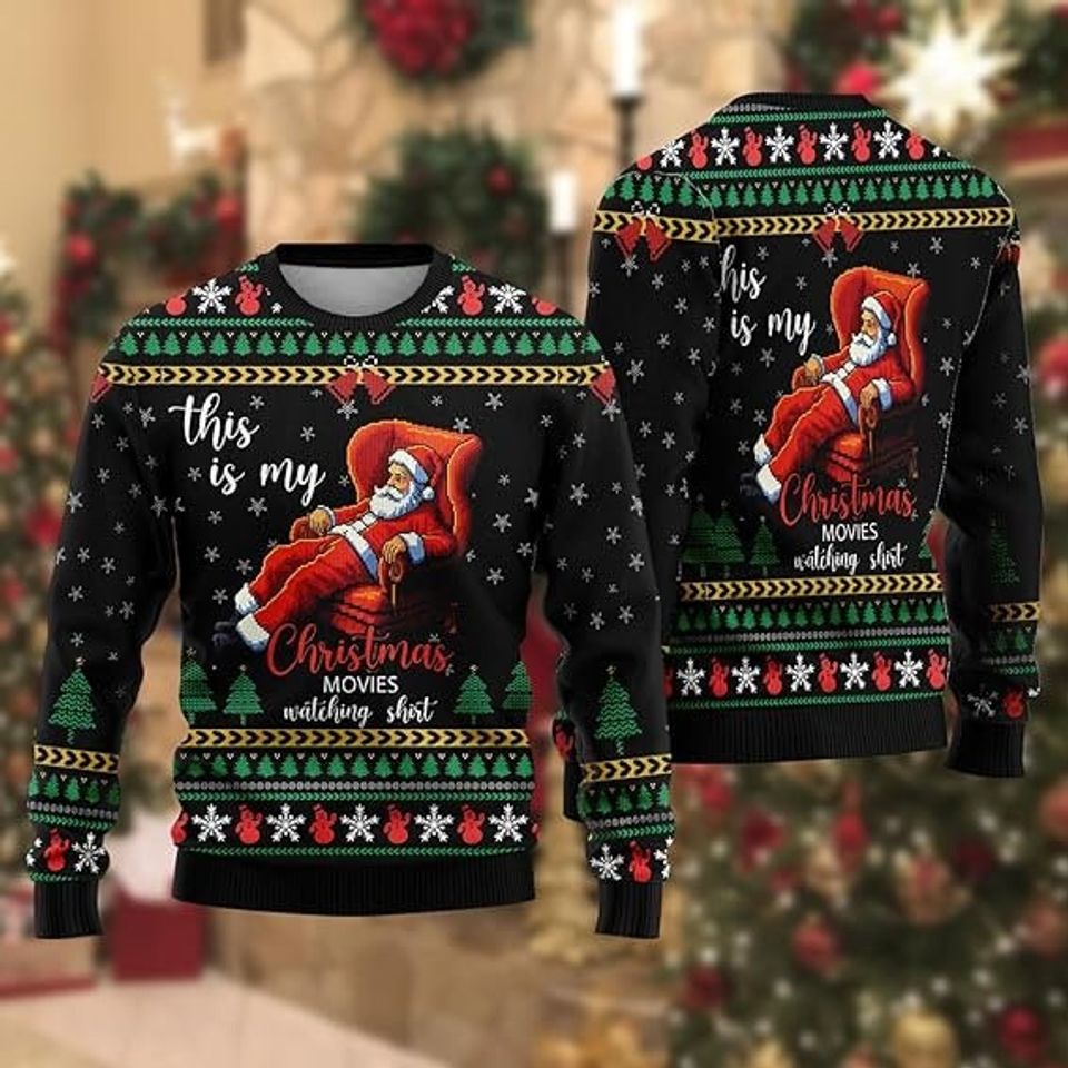 Men's Ugly Christmas Sweaters - Santa Claus