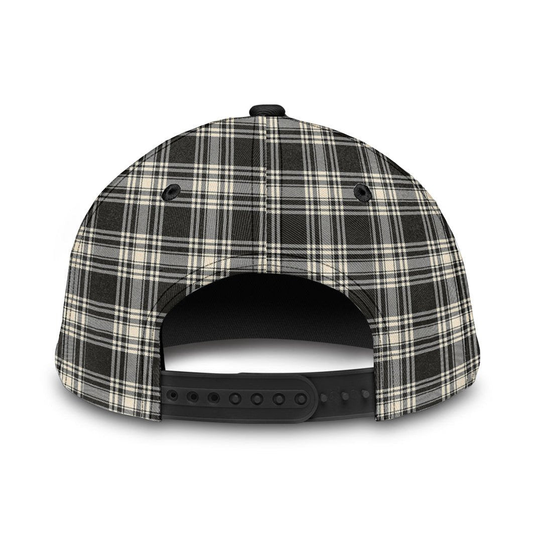 Menzies Black White Ancient Tartan Baseball Cap K23 Trucker Hats Custom Hats Gifts For Men & Women
