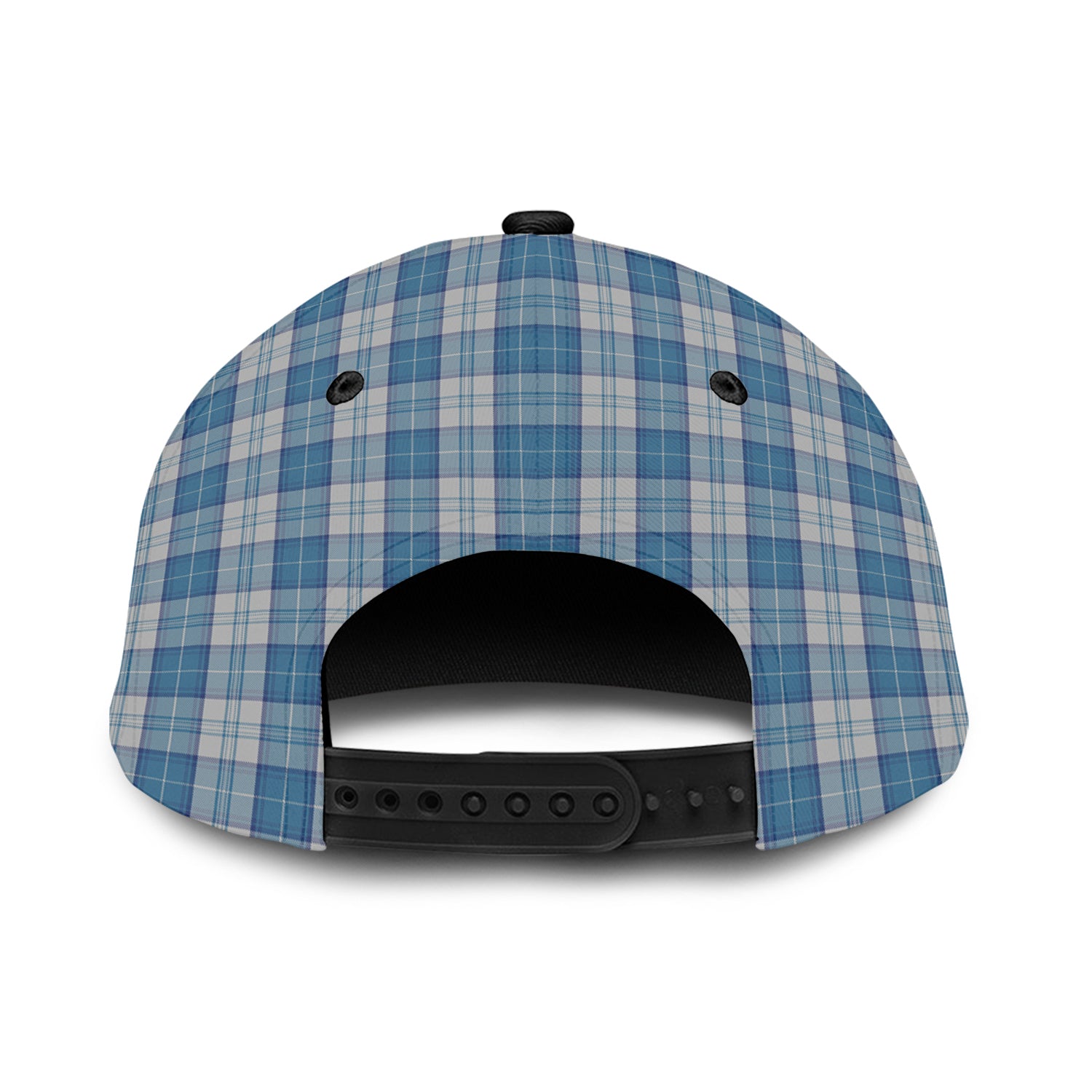 Menzies Dress Blue and White Tartan Plaid Cap, Family Crest In Me Style Tartan Baseball Cap TS23 Trucker Hats Custom Hats Gifts For Men & Women