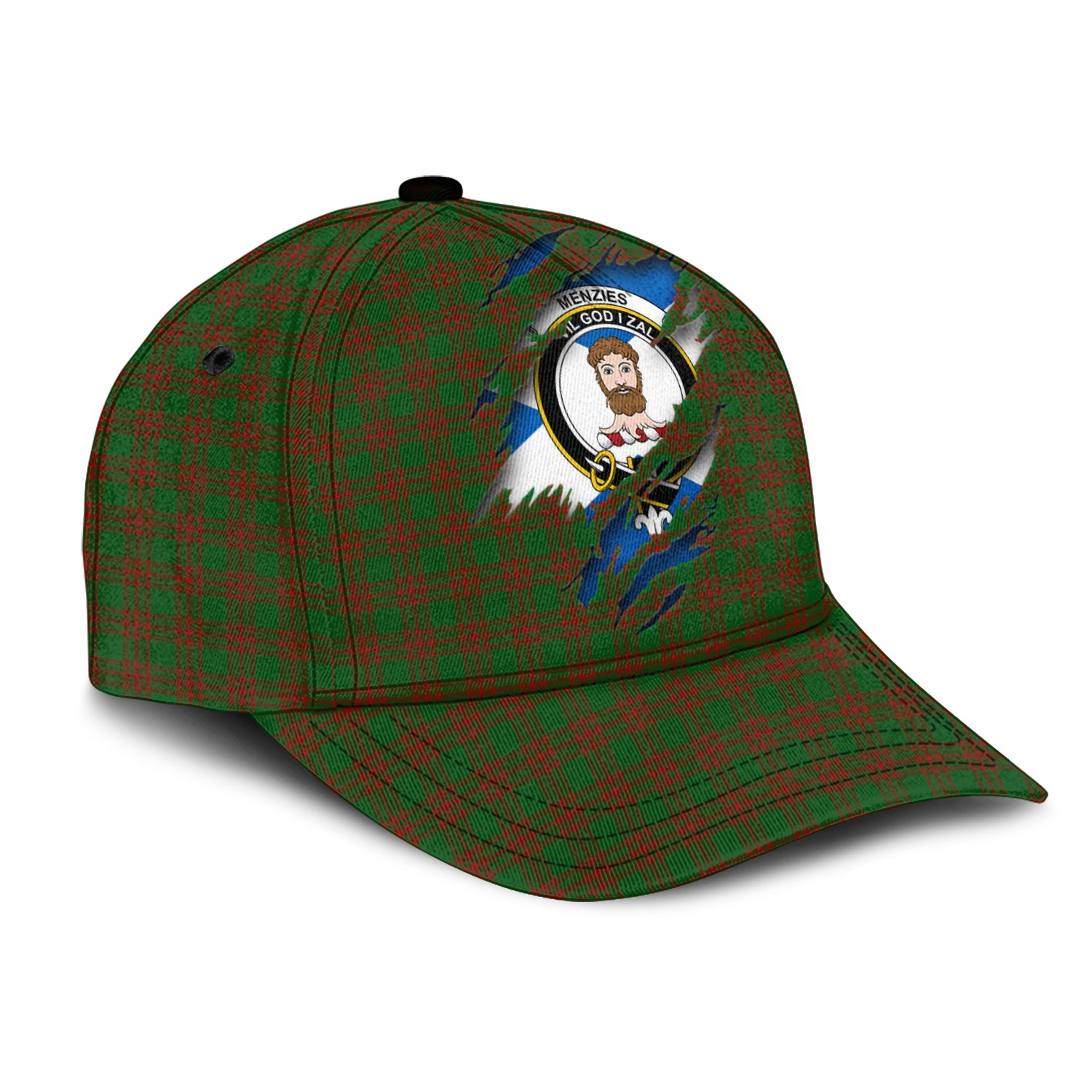 Menzies Tartan Plaid Cap, Family Crest In Me Style Tartan Baseball Cap TS23 Trucker Hats Custom Hats Gifts For Men & Women