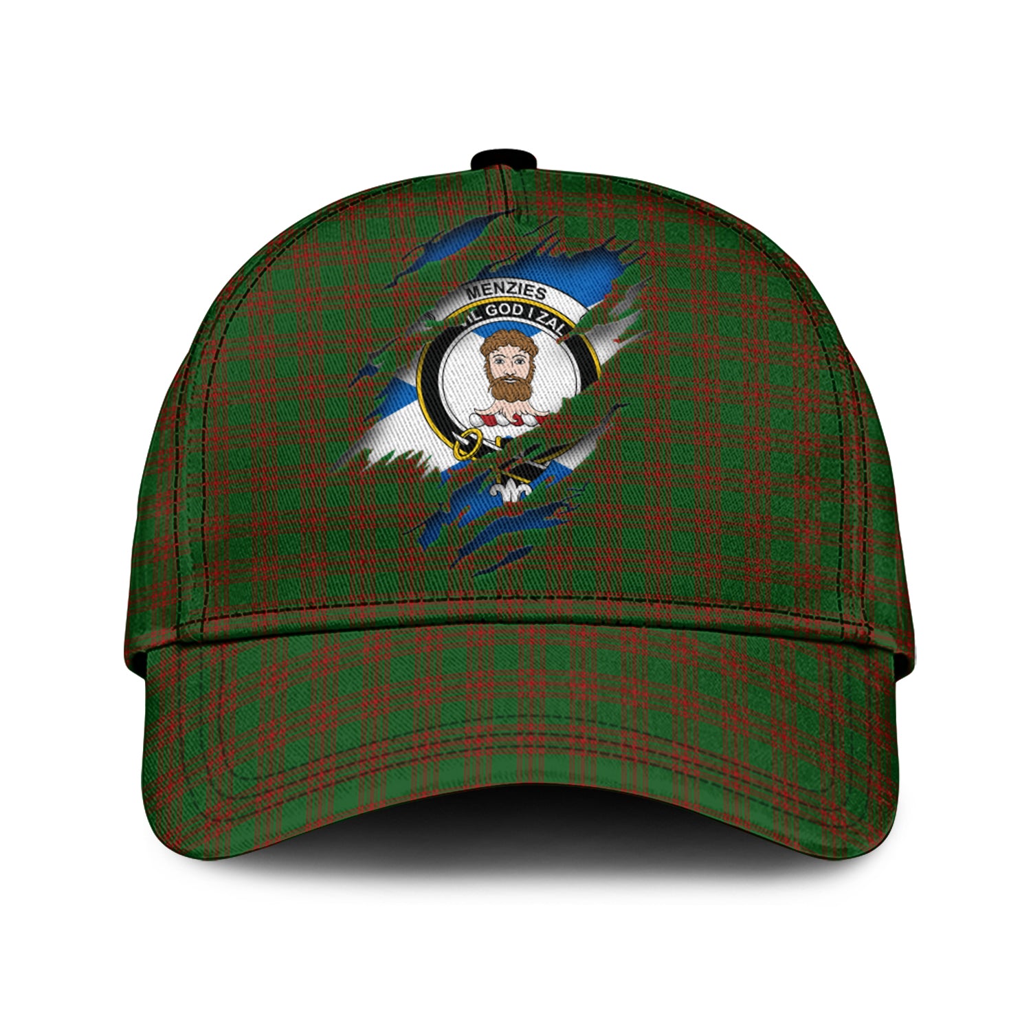 Menzies Tartan Plaid Cap, Family Crest In Me Style Tartan Baseball Cap TS23 Trucker Hats Custom Hats Gifts For Men & Women