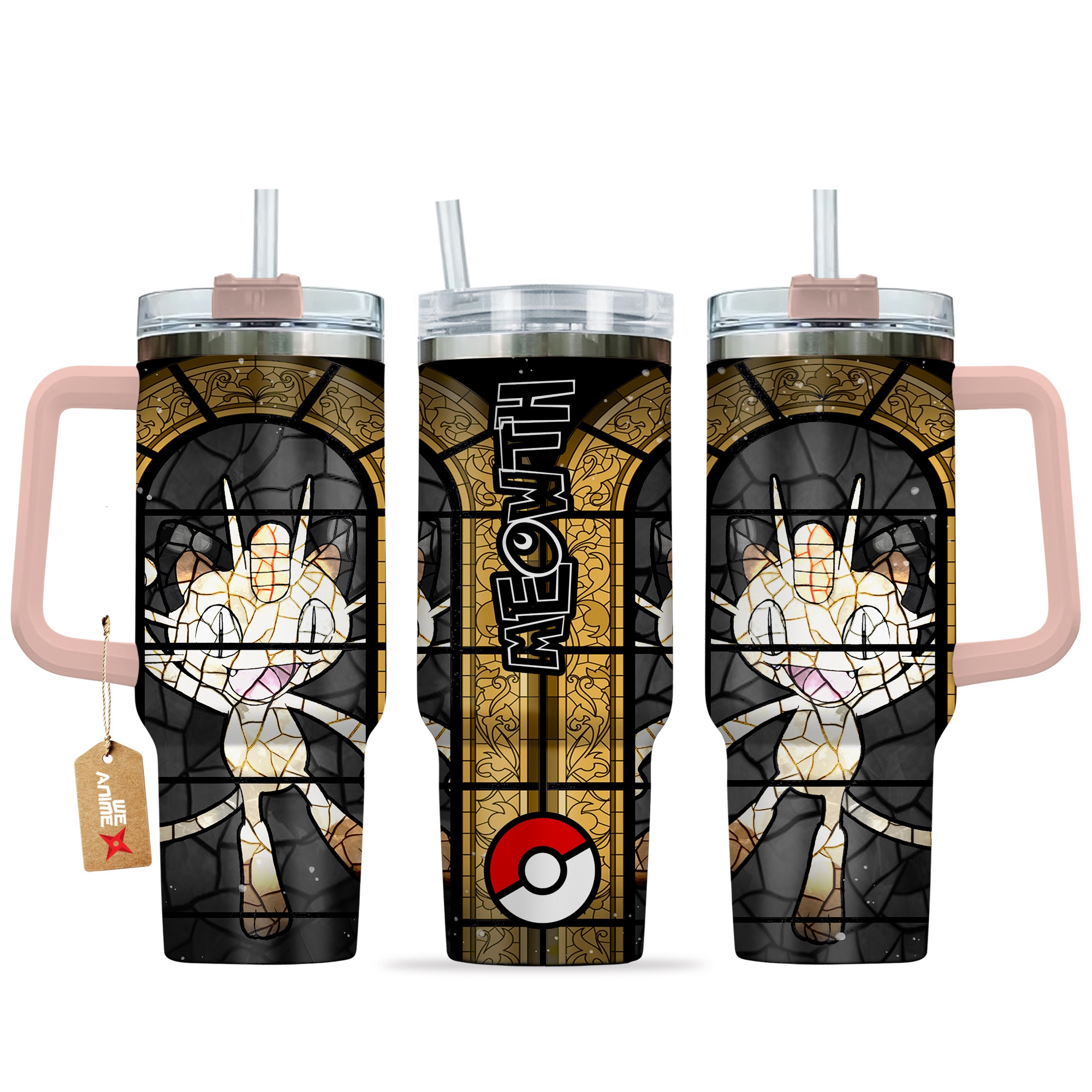 Meowth Pokemon Anime Custom Stanley Cup 40 oz 30 oz Tumbler With HandleTVC2301135