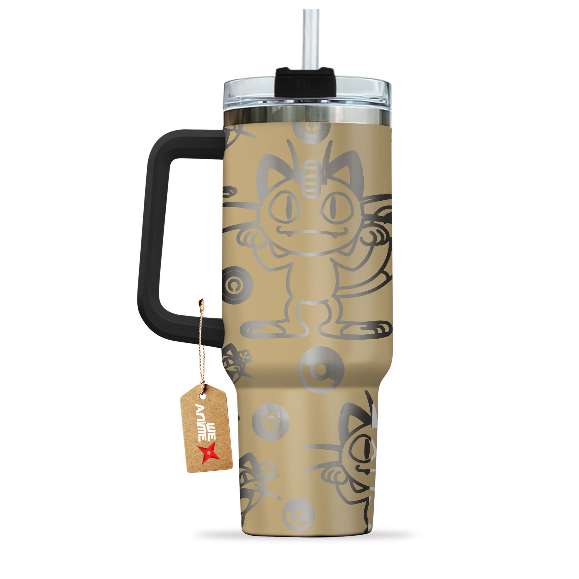 Meowth Pokemon Anime Custom Stanley Cup 40 oz 30 oz Tumbler With HandleTVC2301142 - Image 3
